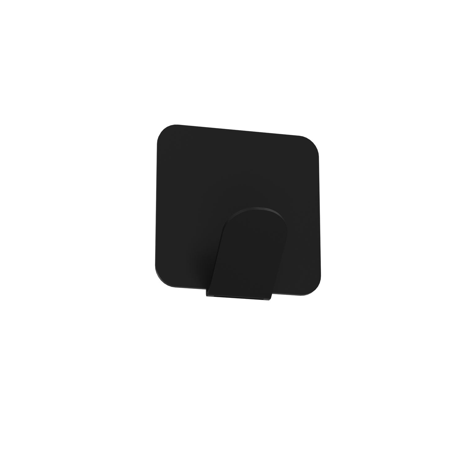 wall towel hanger - single black