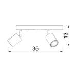 spot Fun Cat blue plate dia 300, 3xGU10