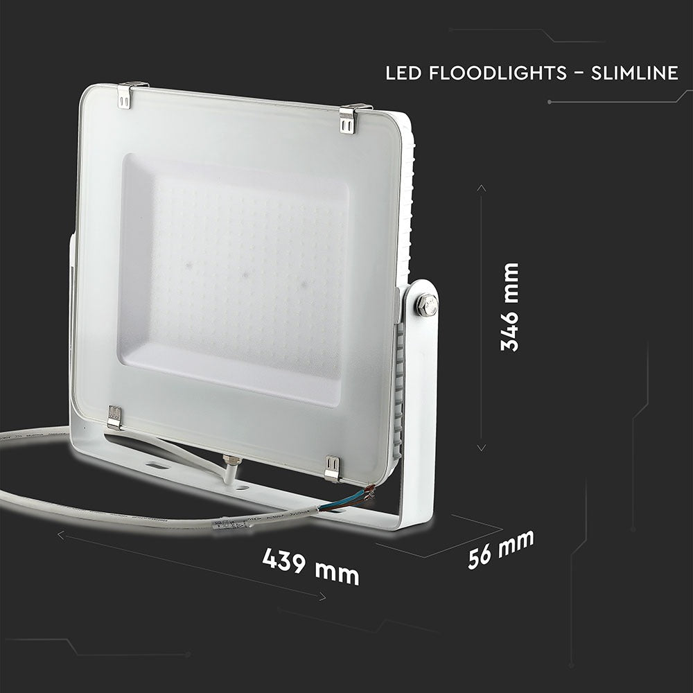 200W Naświetlacz LED SMD / Chip SAMSUNG / Barwa:4000K / Obudowa: Biała