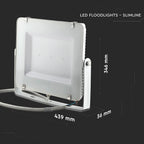 200W Naświetlacz LED SMD / Chip SAMSUNG / Barwa:4000K / Obudowa: Biała