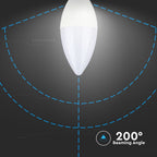 4W C35 Żarówka LED / Barwa:4000K / Trzonek:E14