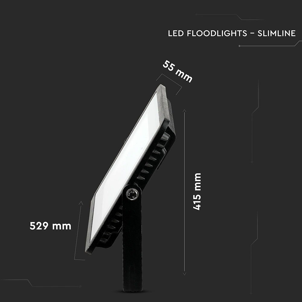 300W Naświetlacz LED SMD / Chip SAMSUNG / Barwa:6400K / Obudowa: Czarna