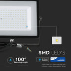 300W Naświetlacz LED SMD / Chip SAMSUNG / Barwa:6400K / Obudowa: Czarna