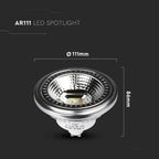 12W AR111 Żarówka LED / Barwa:4000K / Trzonek:GU10