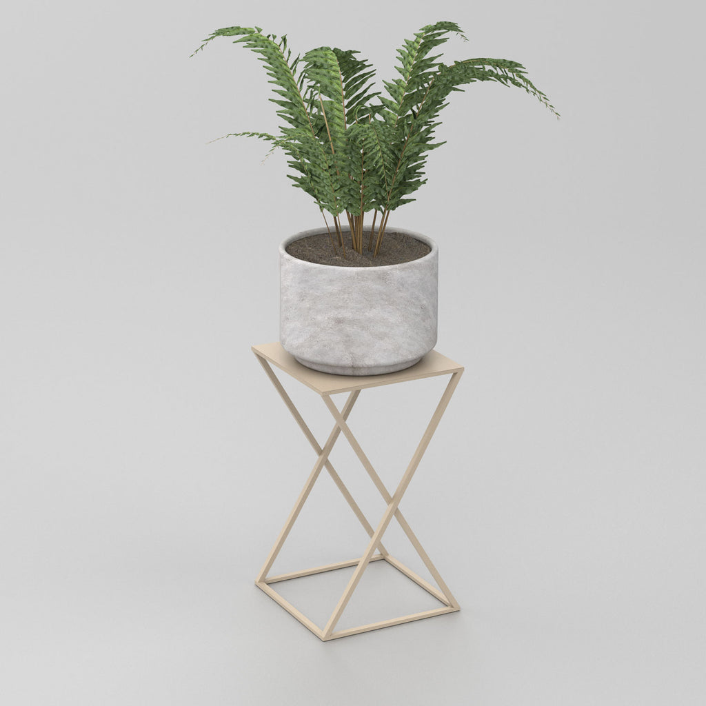 Flower stand Column B 400x240x240 beige