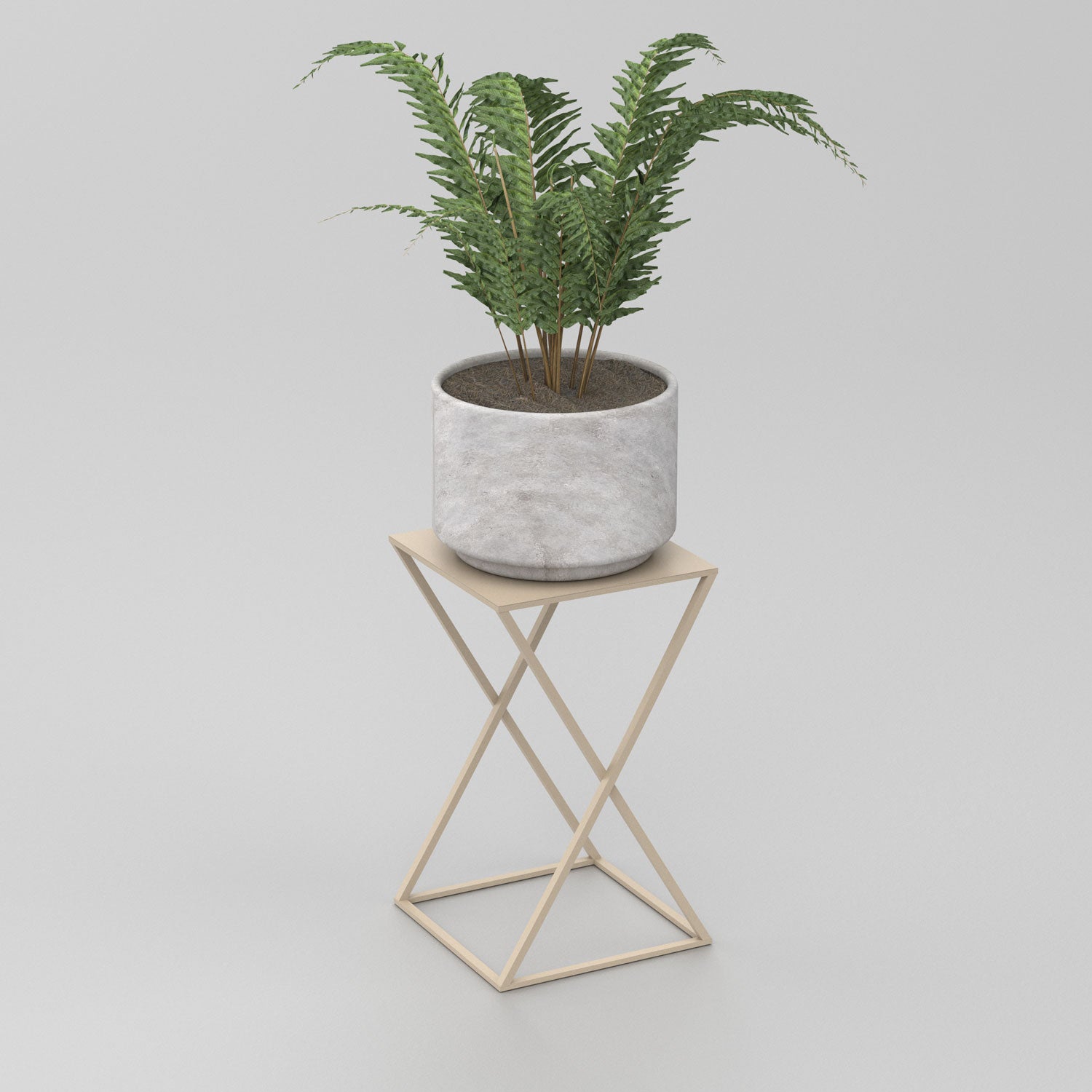 Flower stand Column B 400x240x240 beige