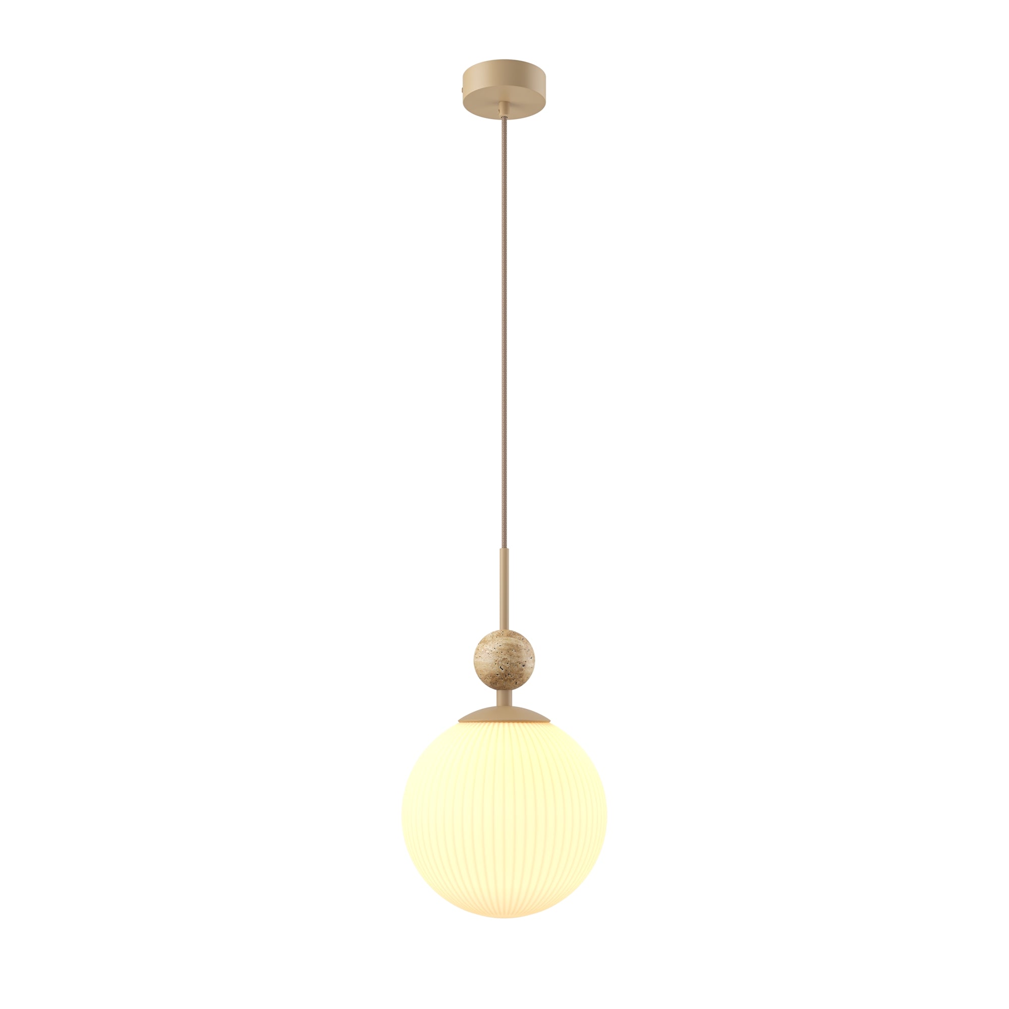 Maytoni Lampa wisząca TAVO - Kamień - Beżowy MOD453PL-01BG
