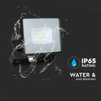 10W Naświetlacz LED SMD / Chip SAMSUNG / Barwa:6400K / Obudowa: Czarna