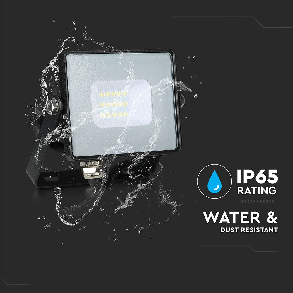 10W Naświetlacz LED SMD / Chip SAMSUNG / Barwa:4000K / Obudowa: Czarna