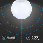 13W G120 Żarówka LED GLOBE / Barwa:6400K / Ściemniana / Trzonek:E27