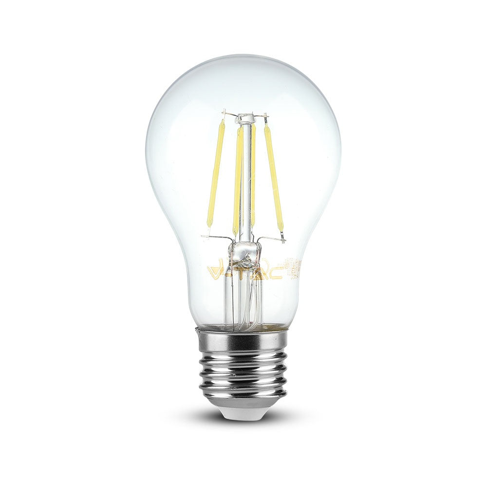 4W A60 Żarówka LED Filament / Barwa: 6400K / Trzonek:E27