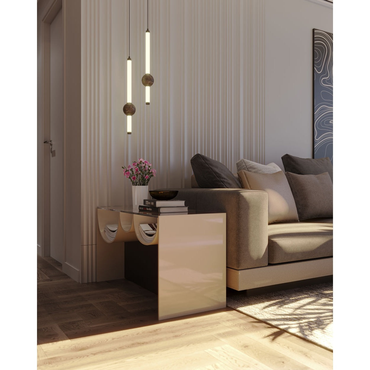 Maxlight Lampa wisząca Verdes - Marmur szmaragdowy P0611