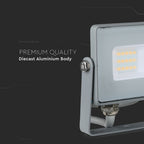 10W Naświetlacz LED SMD / Chip SAMSUNG / Barwa:3000K / Obudowa: Szara
