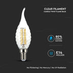4W TWIST CF37 Żarówka LED Filament / Barwa:2700K / Trzonek:E14
