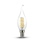 4W TWIST CF37 Żarówka LED Filament / Barwa:6400K / Trzonek:E14
