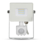 10W Naświetlacz LED SMD z czujnikiem ruchu / Chip SAMSUNG / Barwa:6400K / Obudowa: Biała