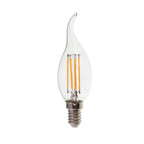 4W LED CF37 Żarówka LED / Barwa:2700K / Ściemniana / Trzonek:E14