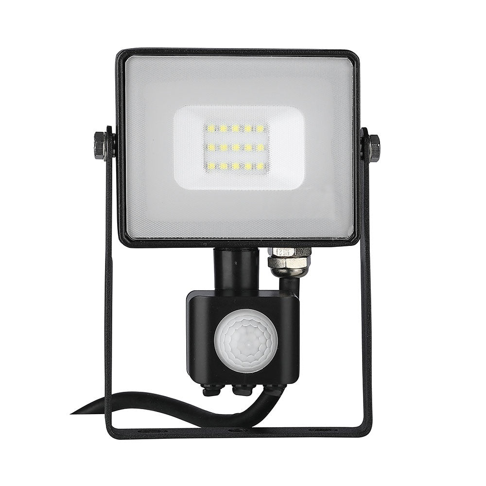 10W Naświetlacz LED SMD z czujnikiem ruchu / Chip SAMSUNG / Barwa:4000K / Obudowa: Czarna