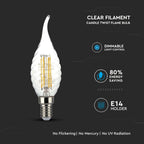 4W TWIST CF37 Żarówka LED Filament / Barwa:2700K / Ściemniana / Trzonek:E14