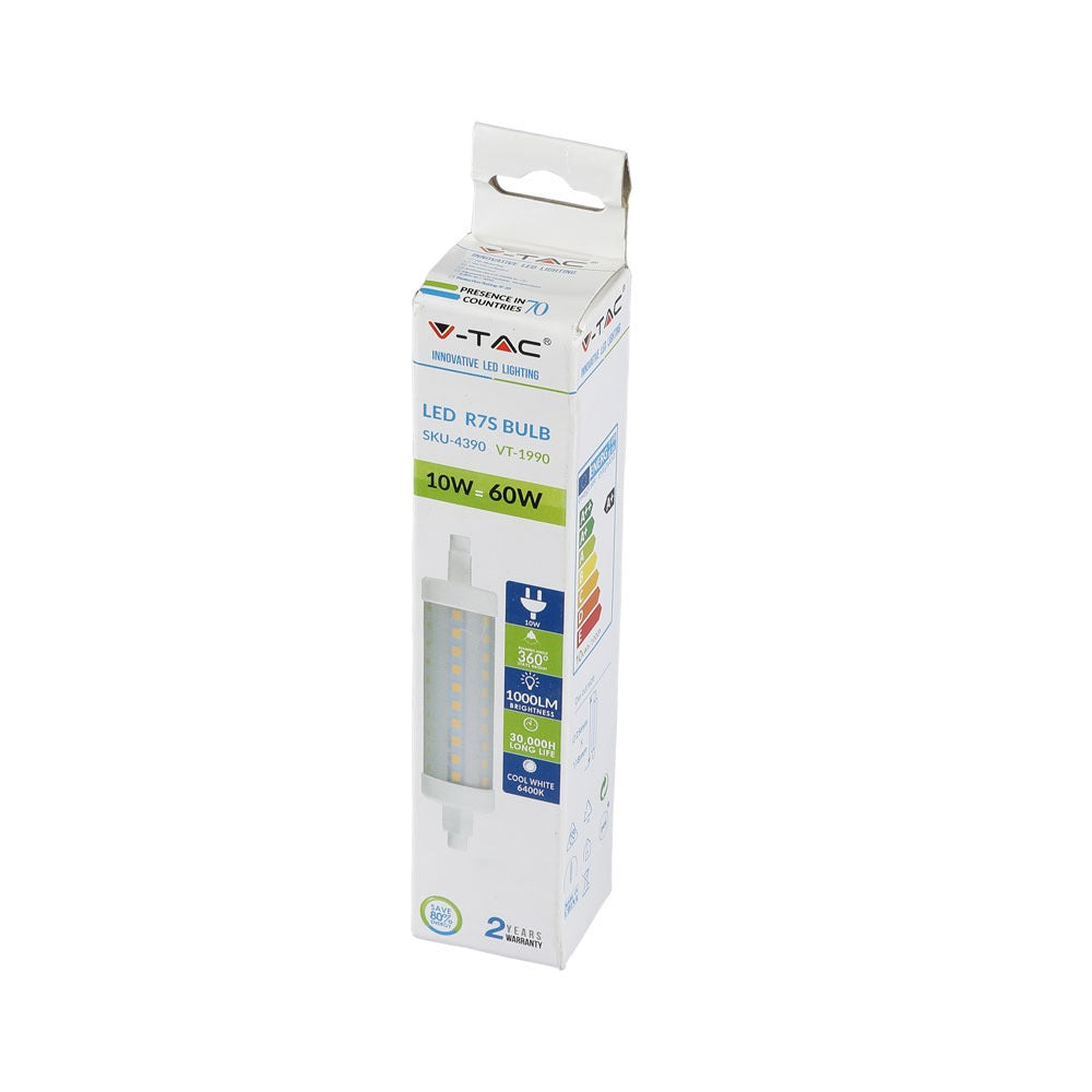 10W R7S Żarówka LED / Barwa:6400K