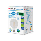 4W G125 Żarówka LED Filament / Barwa:2700K / Ściemniana / Trzonek:E27