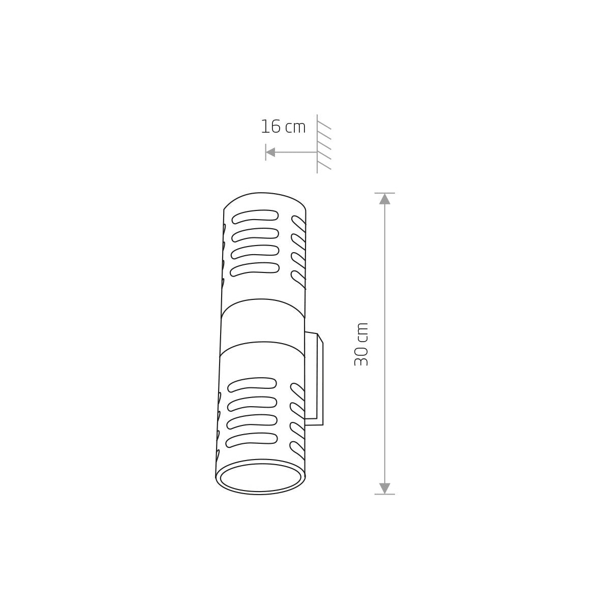 Nowodvorski Lampa ścienna natynkowa MEKONG 10W only LED 50/60Hz IP42 - Aluminium lakierowane - Czarny II 4420