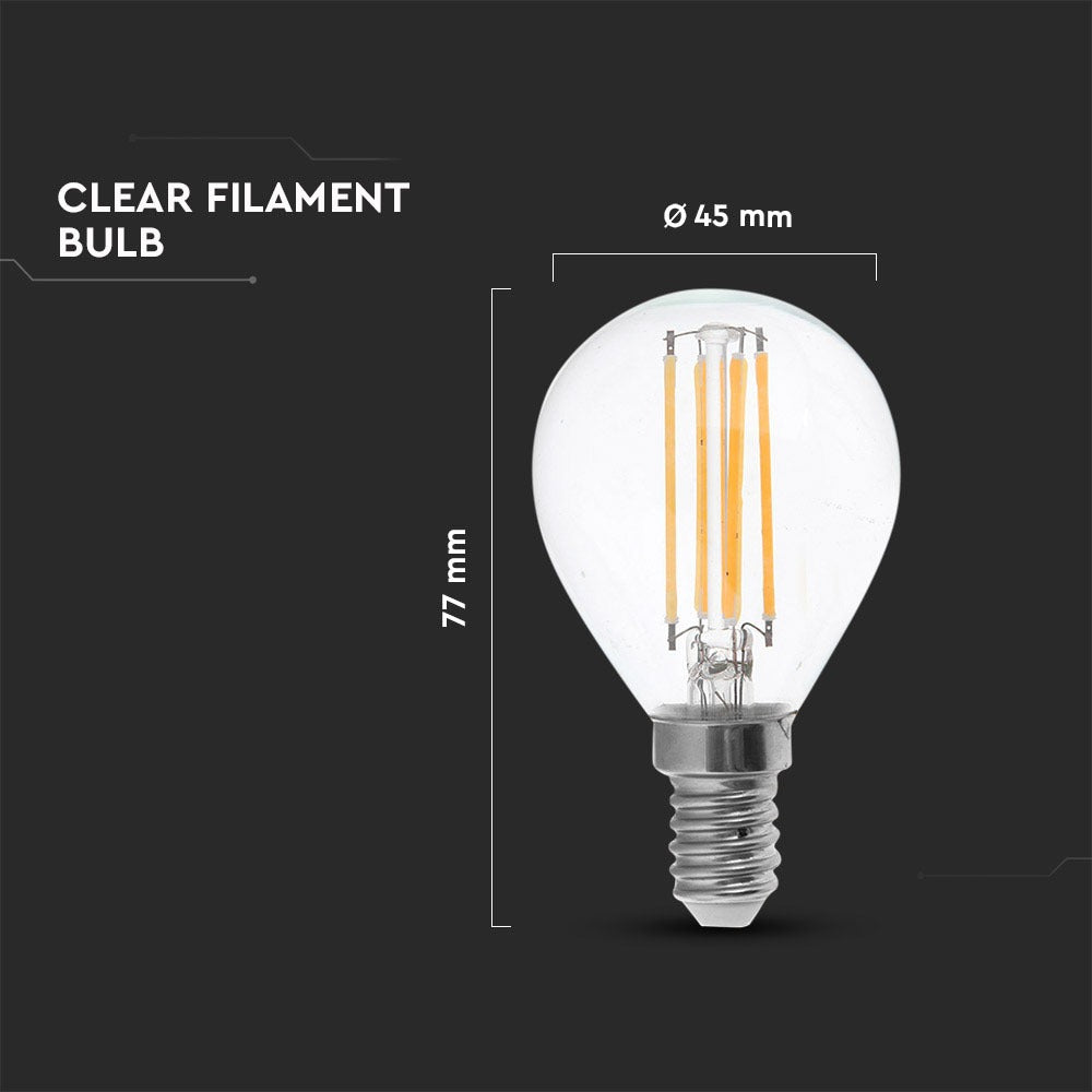 4W P45 Żarówka LED Filament / Barwa:2700K / Trzonek:E14