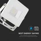 20W Naświetlacz LED SMD / Chip SAMSUNG / Barwa:4000K / Obudowa: Biała