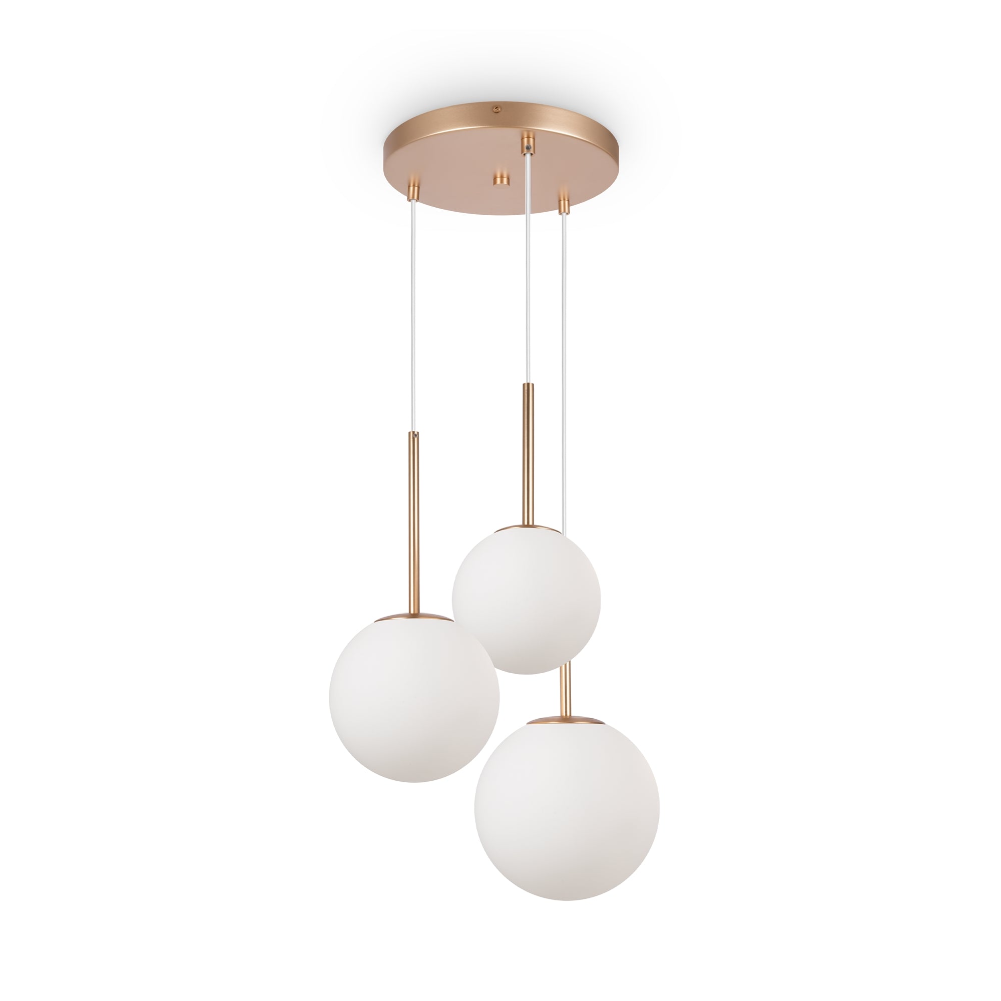 Maytoni Lampa wisząca Basic form - Metal - Złoty MOD321PL-03G1