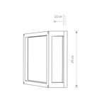 Nowodvorski Lampa ścienna natynkowa INDUS 10W only LED 50/60Hz IP44 - Aluminium lakierowane - Grafitowy 4440