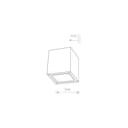 Nowodvorski Lampa ścienna natynkowa KHUMBU 10W only LED 50/60Hz IP44 - Aluminium lakierowane - Grafitowy 4443