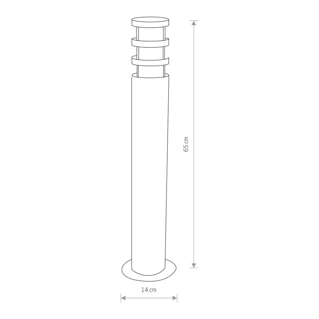 Nowodvorski Lampa stojąca NORIN 10W only LED 50/60Hz IP44 - Aluminium lakierowane - Grafitowy 4446