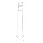 Nowodvorski Lampa stojąca NORIN 10W only LED 50/60Hz IP44 - Aluminium lakierowane - Grafitowy 4446