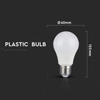 9W A60 Żarówka LED / Barwa:2700K / Ściemniana - 3 stopnie / Blister 2 szt. / Trzonek:E27