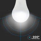 9W A60 Żarówka LED / Barwa:4000K / Ściemniana - 3 stopnie / Blister 2 szt. / Trzonek:E27