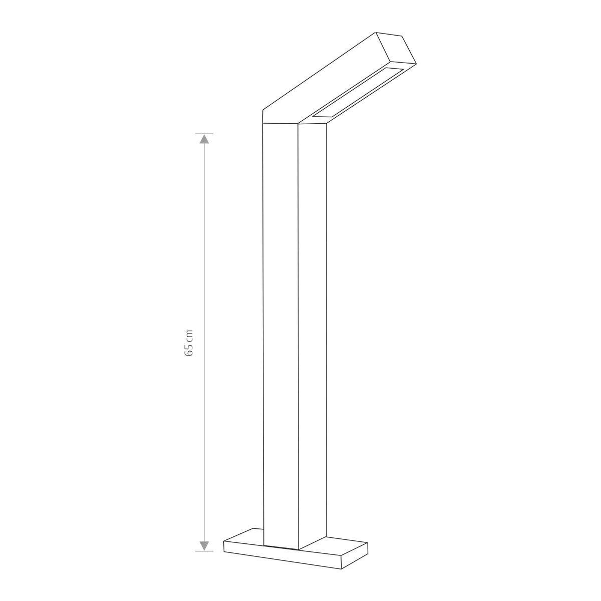 Nowodvorski Lampa stojąca LHOTSE LED 9W 50/60Hz IP54 - Aluminium lakierowane - Grafitowy 4448