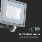 20W Naświetlacz LED SMD / Chip SAMSUNG / Barwa:4000K / Obudowa: Szara