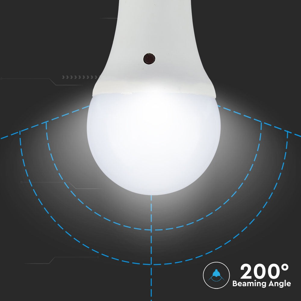 9W A60 Żarówka LED z czujnikiem zmierzchu / Barwa:4000K / Trzonek:E27