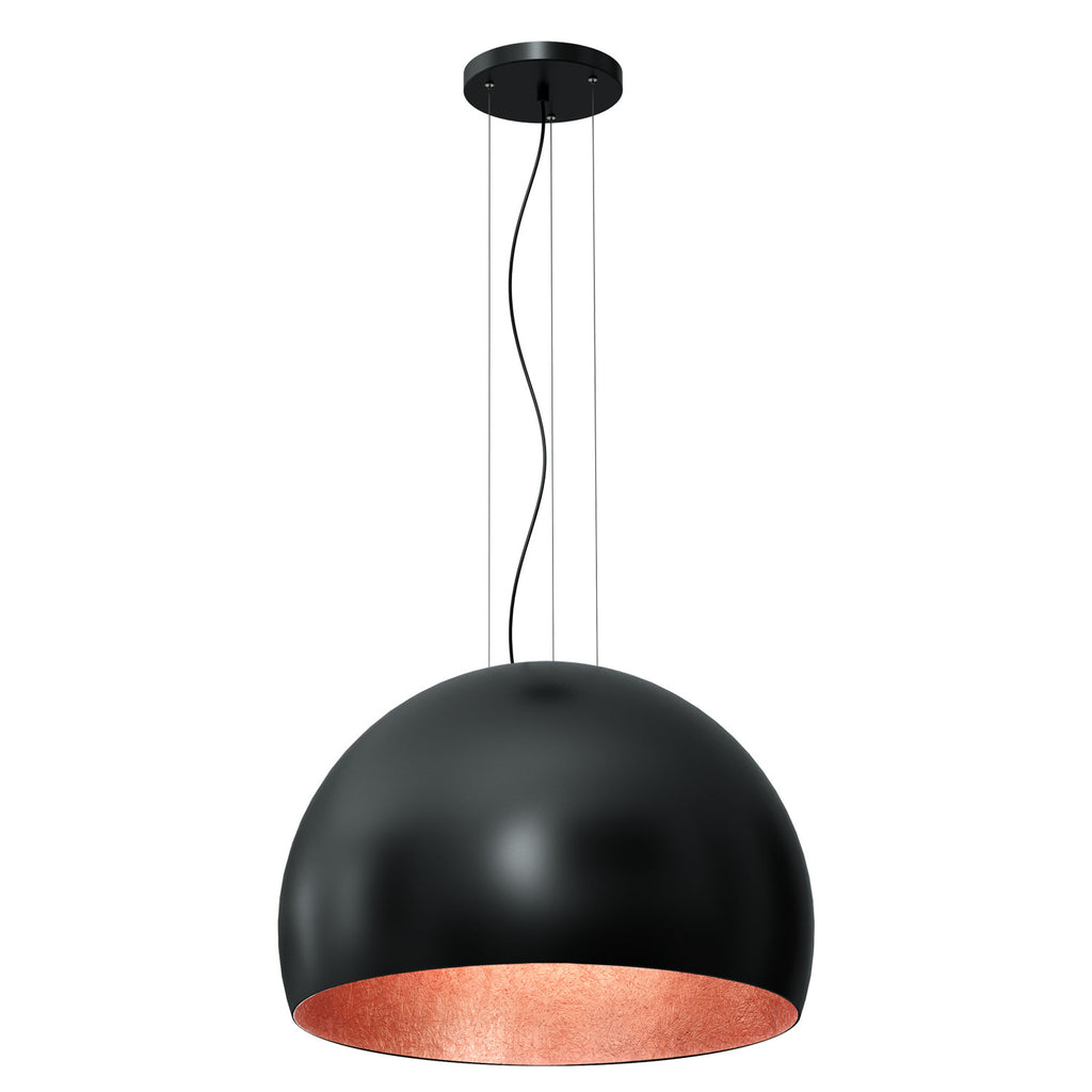 żyrandol Compo 3/4 bool ( dia 600) black/copper 1xE27