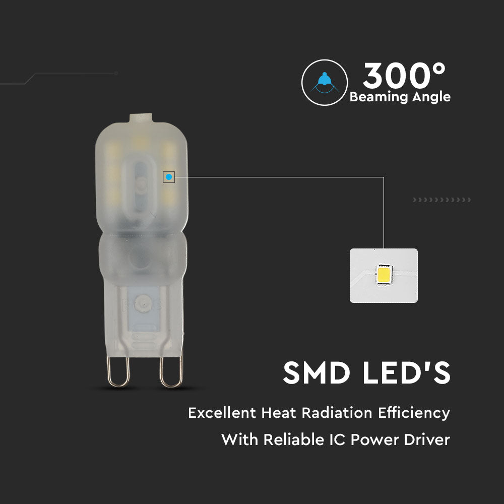 2.5W Żarówka LED / Barwa:4000K / Trzonek:G9