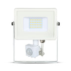 20W Naświetlacz LED SMD z czujnikiem ruchu / Chip SAMSUNG / Barwa:6400K / Obudowa: Biała