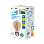 4W A60 Żarówka LED Filament / Klosz: Bursztynowy / Barwa:2200K / Trzonek:E27
