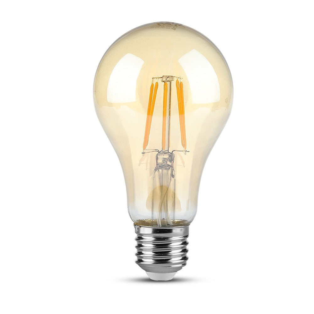 4W A60 Żarówka LED Filament / Klosz: Bursztynowy / Barwa:2200K / Trzonek:E27