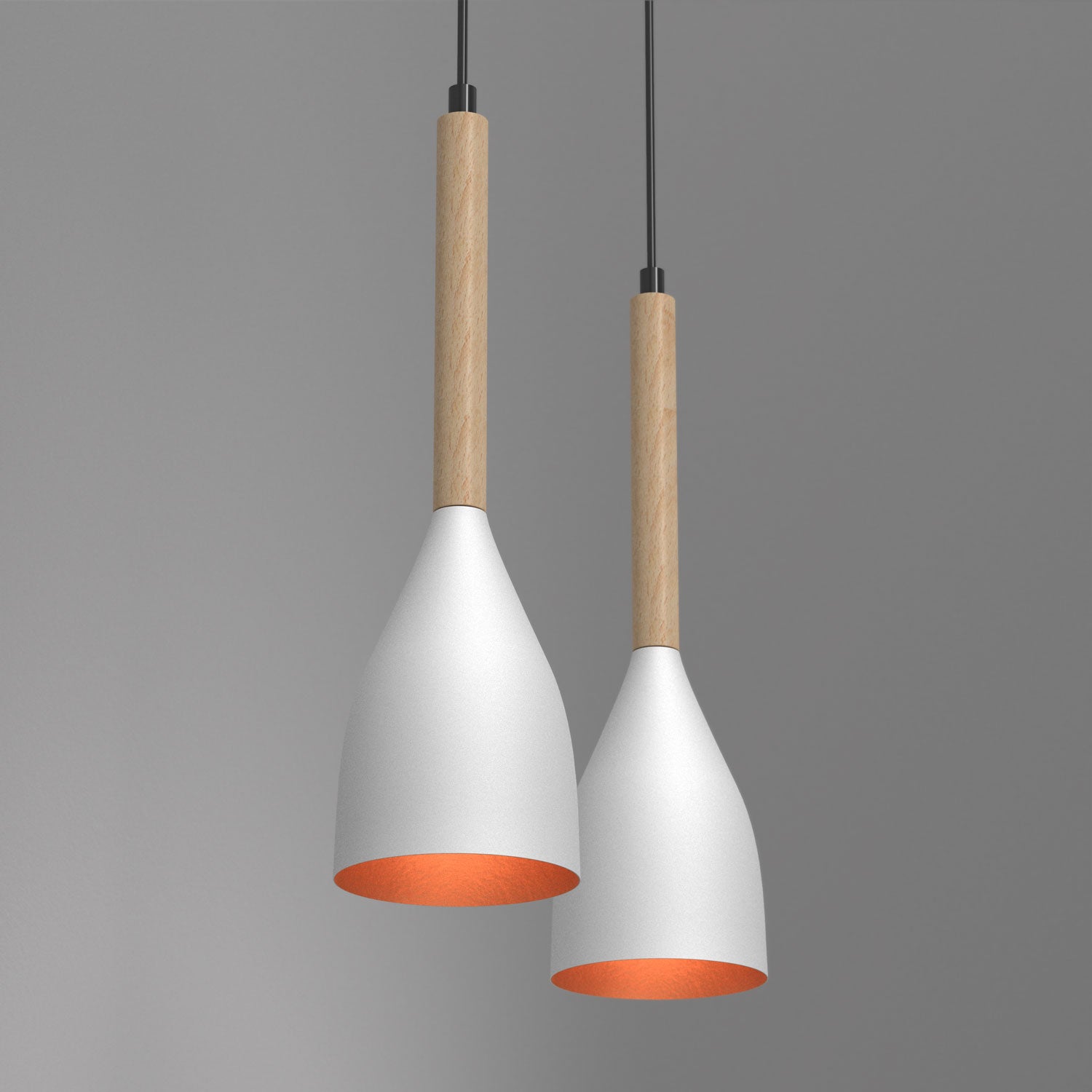 żyrandol Muza white/gold 2xE27