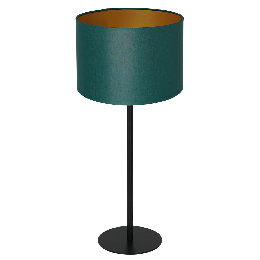 lampka gab. Arden H 58 black, cylinder shade dia 250, h 170 green/gold 1xE27