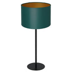 lampka gab. Arden H 58 black, cylinder shade dia 250, h 170 green/gold 1xE27