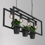 żyrandol Flores black 4xE27