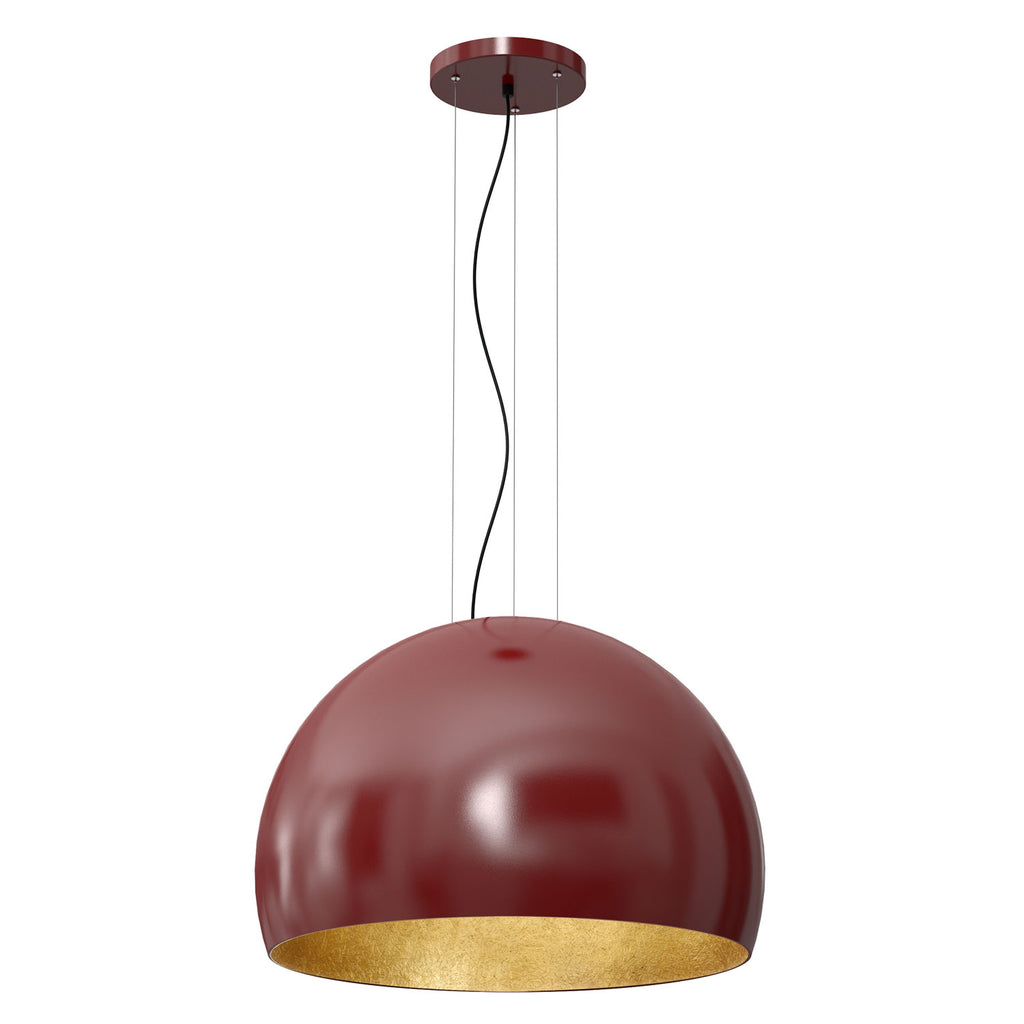 żyrandol Compo 3/4 bool ( dia 600) burgundy/gold 1xE27