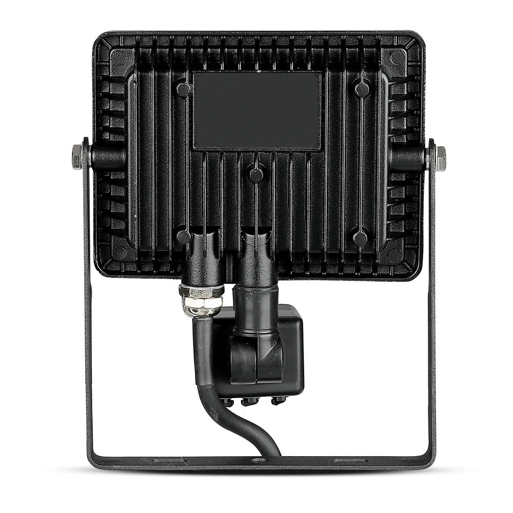 20W Naświetlacz LED SMD z czujnikiem ruchu / Chip SAMSUNG / Barwa:3000K / Obudowa: Czarna