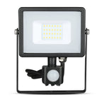 20W Naświetlacz LED SMD z czujnikiem ruchu / Chip SAMSUNG / Barwa:6400K / Obudowa: Czarna